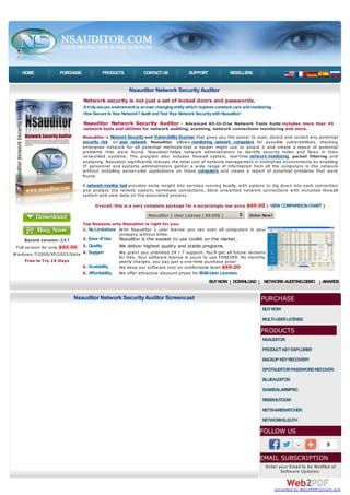 Nsauditor Network Security Auditor